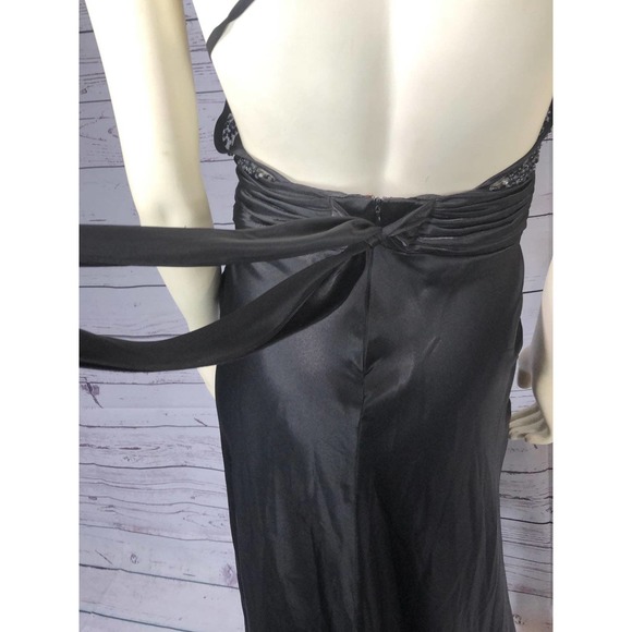 NIGHTWAY black prom dress with low crisscross back - Picture 10 of 12